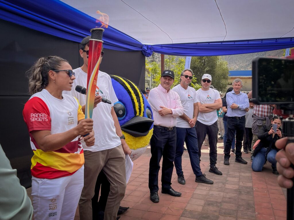 Salamanca celebró el histórico paso de la antorcha de los Juegos Panamericanos